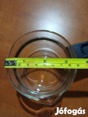 Hőálló üveg kávékiöntő tető nélkülj