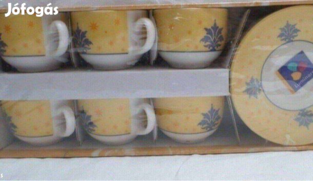 Hőálló üveg kávés készlet Francia Új bontatlan