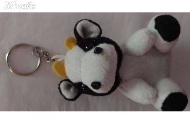 Hobbi ülő plüss boci a fején kulcstartóval eladó