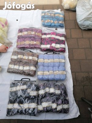 Hobi váltás miatt 6-7 kukás zsáknyi minöségi kötös fonalak