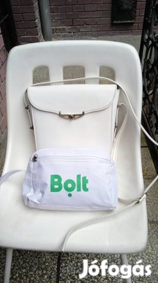 Hófehér elegáns alkalmi olasz retikül ajándék neszeszerrel