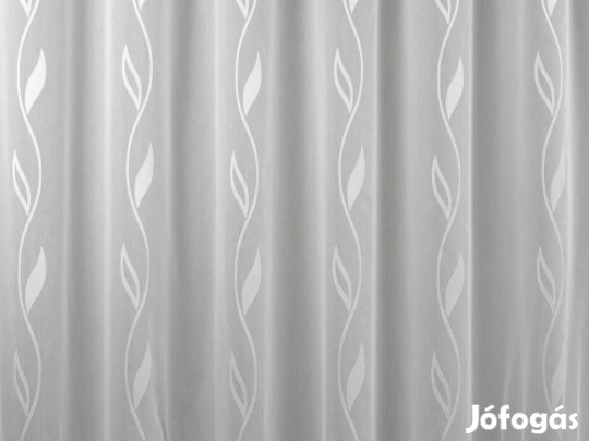 Hófehér hullám mintás új függöny (4,7m x 180 cm)