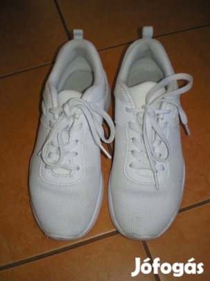 Hófehér női cipő 38-as 38 szinte új, memóriás, pille könnyű