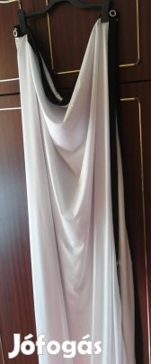Hófehér selyemfüggöny,új bármire használható,300x195 cm!/53