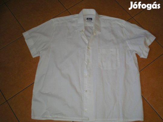 Hófehér színű férfi rövid ujjú ing L-es L King szinte új