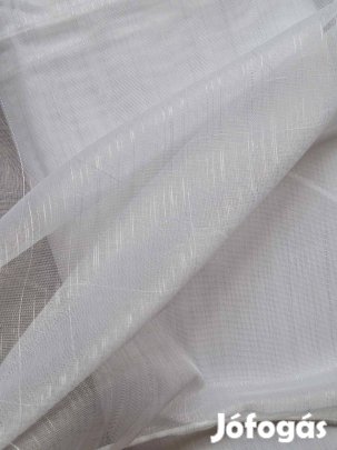 Hófehér új sablet függöny (8 m x 180 cm)