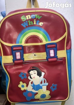 Hófehérke Snowwhite vízlepergetős színes kisiskolás óvodás hátitáska