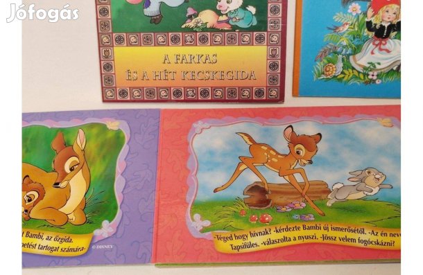 Hófehérke, Piroska és a farkas, Bambi, A tücsök, Leporellók