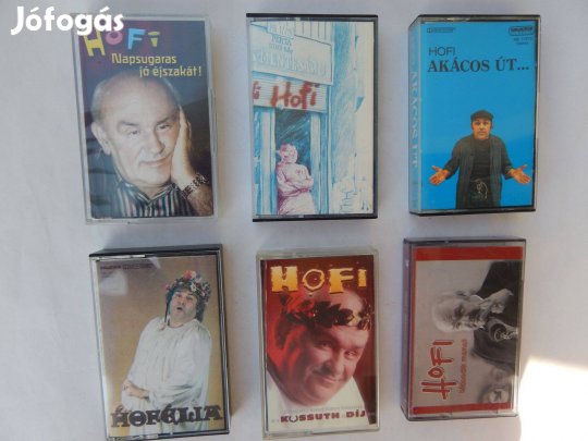 Hofi Géza - Műsoros Audió Kazetták 6 Darabos Szett Eredeti