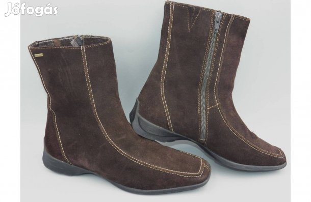 Högl vízálló velúrbőr bokacsizma, bundás, 38 -as