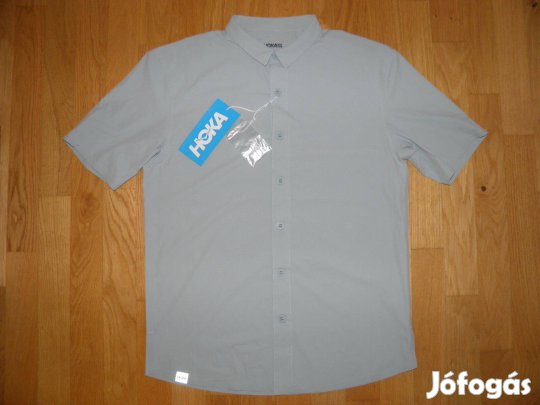 Hoka One One Skyrun Polo Unisex Technikai Outdoor Ing - Új - S - 80Eur