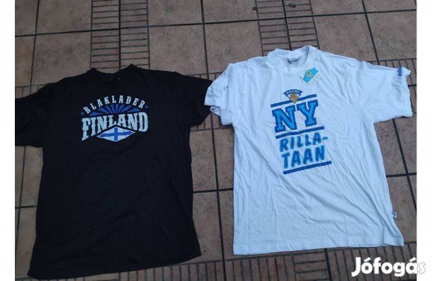 Hoki jégkorong finn szurkolói póló L XL 2db