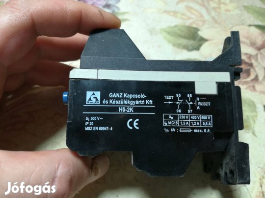 Hőkioldó és motorvédő villanymotorhoz