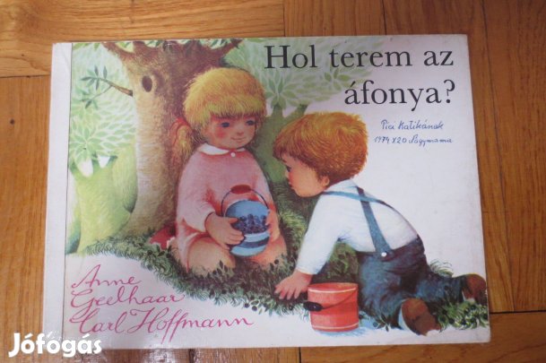 Hol terem az áfonya? keménylapos mesekönyv retro gyerek könyv régi