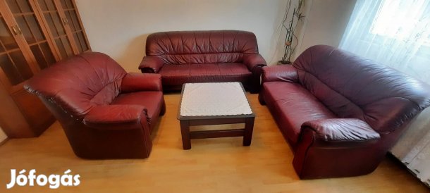 Holland bőr garnitúra kanapé fotel bőr ülőgarnitúra eladó 