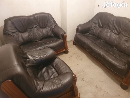 Holland bőr kanapé, bőr ülőgarnitúra, fotel, bőr garnitúra