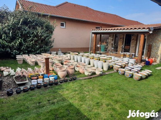 Holland kézműves kerámia kaspók,virág tartók