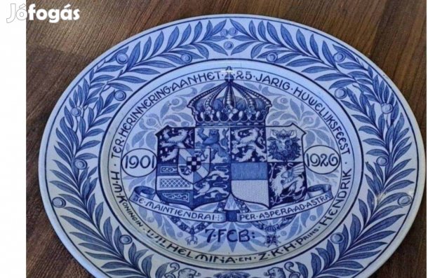 Holland porcelán tányér