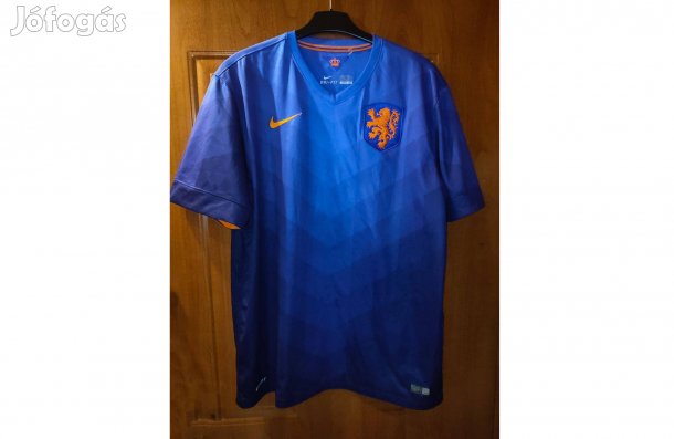Holland válogatott eredeti kék Nike 2014 mez (XL)