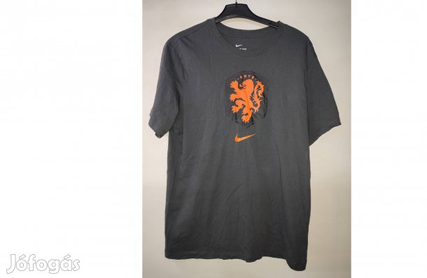 Holland válogatott fekete eredeti Nike póló (L)