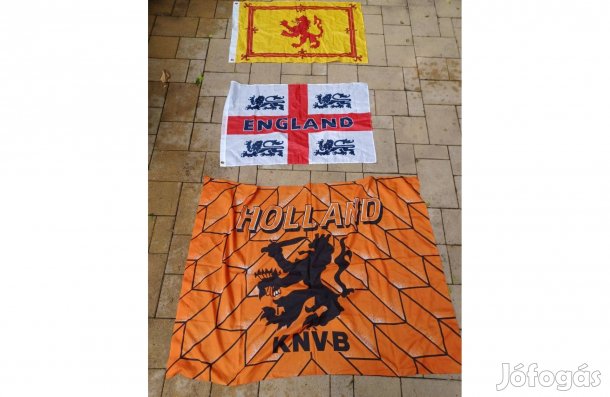 Holland zászló angol zászló Skót zászló 3db