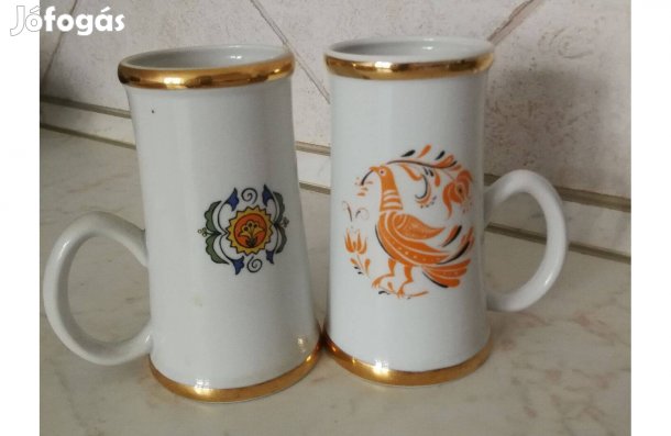 Hollóházi 2db korsó eladó