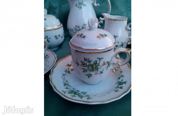 Hollóházi Erika Mintás Kávéskészlet + Csésze Tető