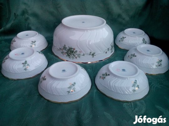 Hollóházi Erika Mintás Kompótos ,Salátás Készlet