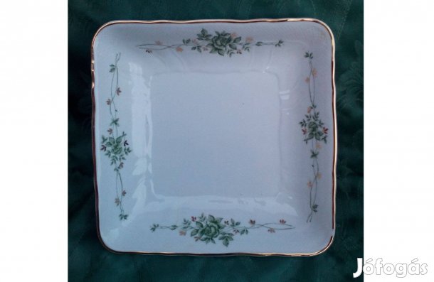 Hollóházi Erika Mintás Szögletes ,Köretestál