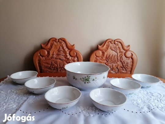 Hollóházi Erika kompótos készlet 