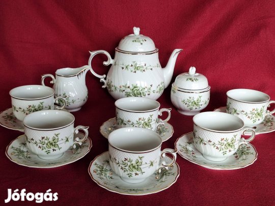 Hollóházi Erika mintás Új teáskészlet