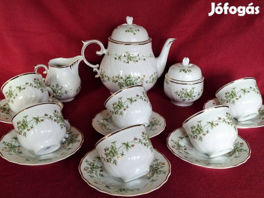 Hollóházi Erika mintás Új teáskészlet