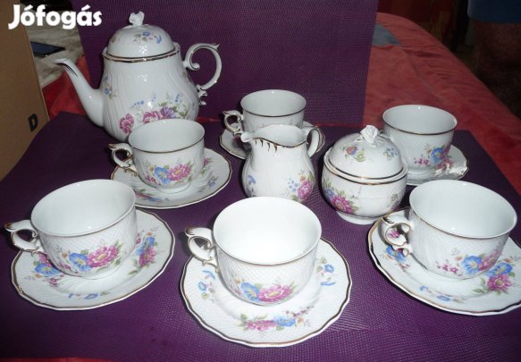 Hollóházi Hajnalka porcelán teáskészlet eladó!