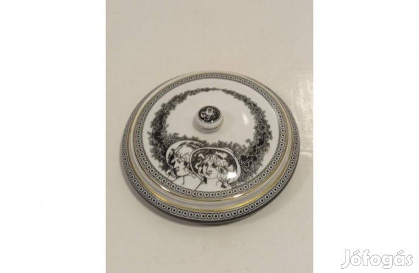 Hollóházi Jurcsák László porcelán bonbonier