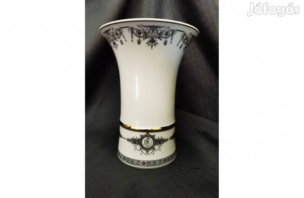 Hollóházi Korintoszi mintás porcelán váza