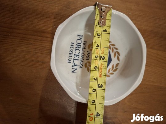 Hollóházi Porcelán Múzeum emléktálka - 1981, jelzett