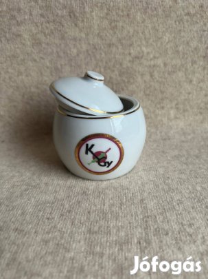 Hollóházi Porcelán - Kőbányai Gyógyszergyár cukortartó