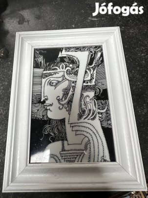 Hollóházi Szász Endre porcelán kép