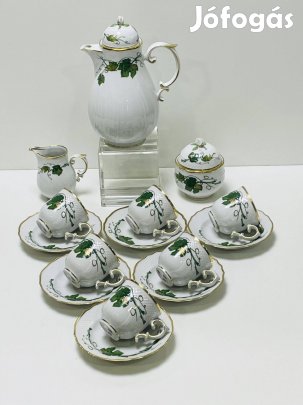 Hollóházi Tokaj kávéskészlet