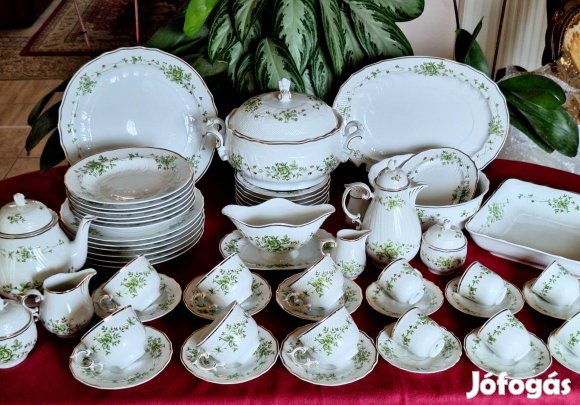 Hollóházi Új Erika étkészlet, Teás- kávés készlet