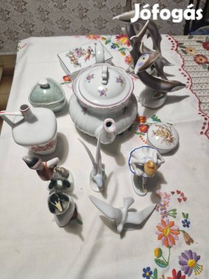 Hollóházi és Zsolnay porcelánok