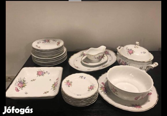 Hollóházi étkészlet 26db Hajnalka mintás új eladó!
