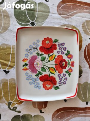 Hollóházi fali dísztányér 