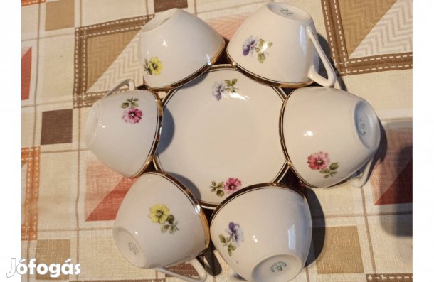 Hollóházi kávéspohár szett