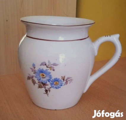 Hollóházi kék virágos csupor