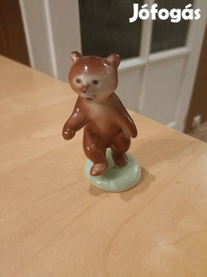 Hollóházi kézzel festett maci