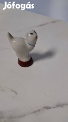 Hollóházi kus cica porcelán