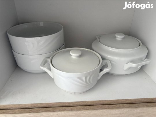 Hollóházi leveses tálak 4 db