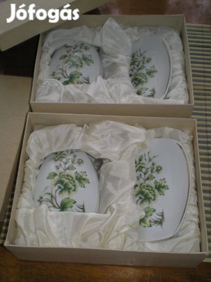 Hollóházi porcelán 2 darabos szett doboz és tál dobozában ár/szett