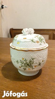Hollóházi porcelán 4 db-os díszszett (+ egy db mély tál ingyen)